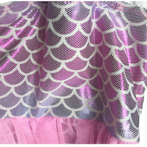 NWT Floatmini Floral Top Iridescent Mermaid Scales - Picture 3 of 9